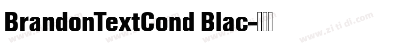 BrandonTextCond Blac字体转换